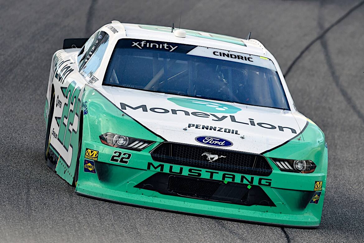 Penske's Ausin Cindric led 40 laps on the day, most of them early in the race, finishing seventh. Penske's Ausin Cindric led 40 laps on the day, most of them early in the race, finishing seventh.